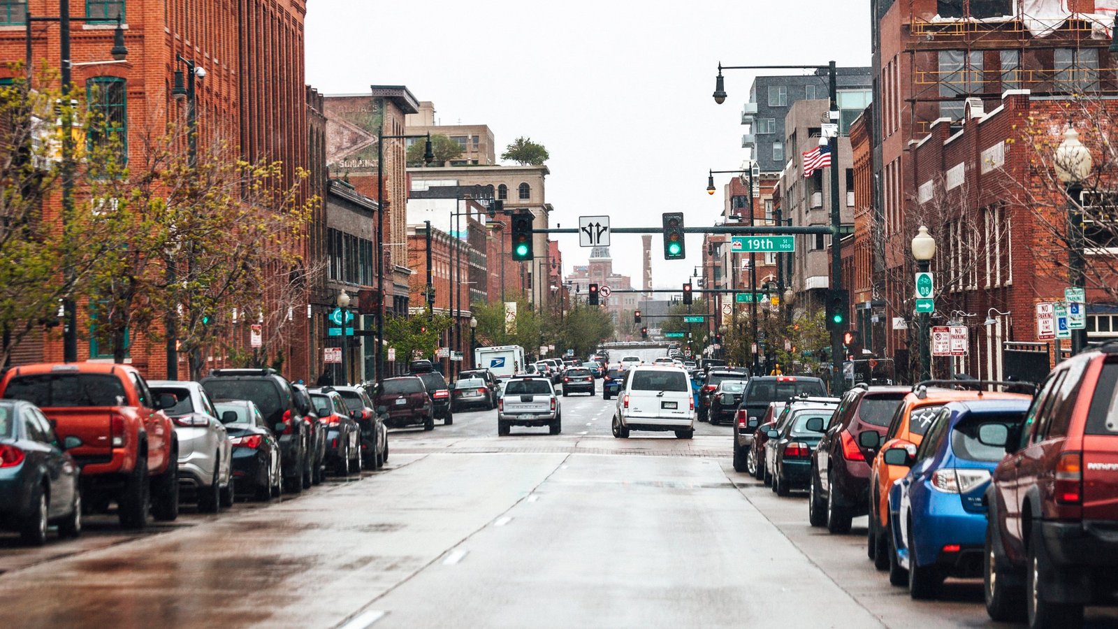 Downtown Denver street near the practice location