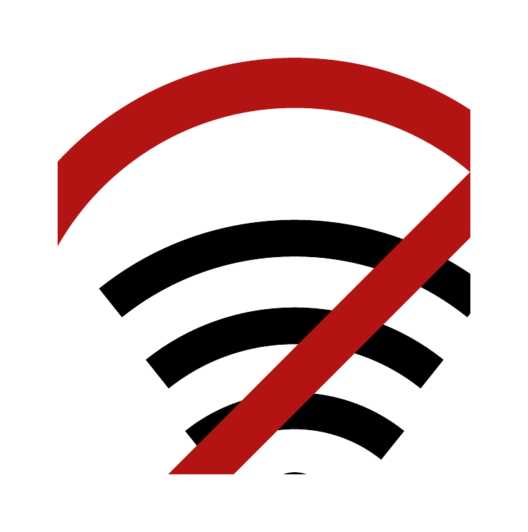 No internet connection symbol
